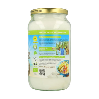 Aceite de coco Virgen Extra Bio 1 Litro, Dr Goer