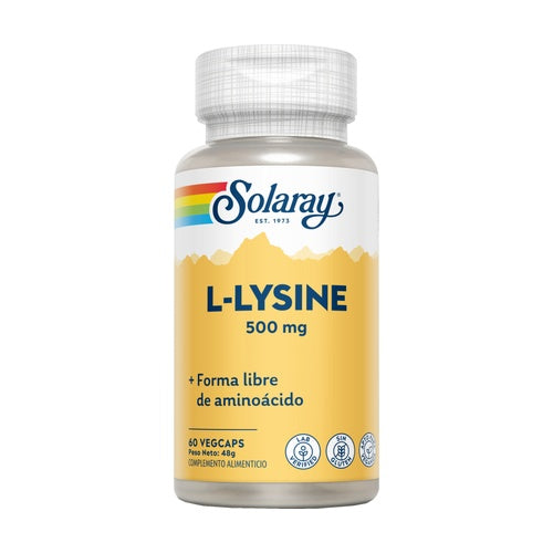 L-LYSINE 500mg 60caps - SOLARAY