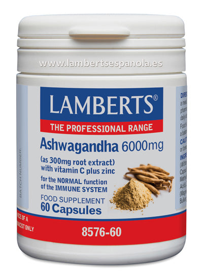 Ashwagandha (Withania somnífera) 6000 mg