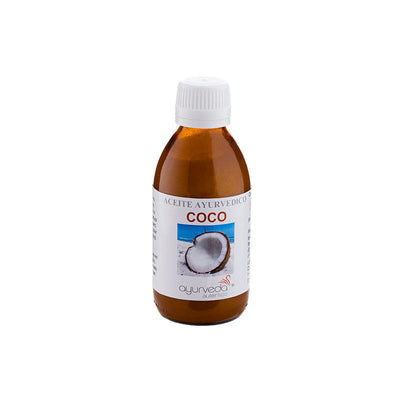 ACEITE DE COCO AYURVEDICO 200ML - AYURVEDA - masquedietasonline.com 