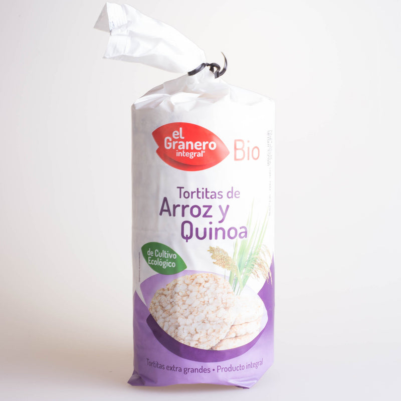 TORTITAS DE ARROZ Y QUINOA BIO, 120G - EL GRANERO INTEGRAL - masquedietasonline.com 