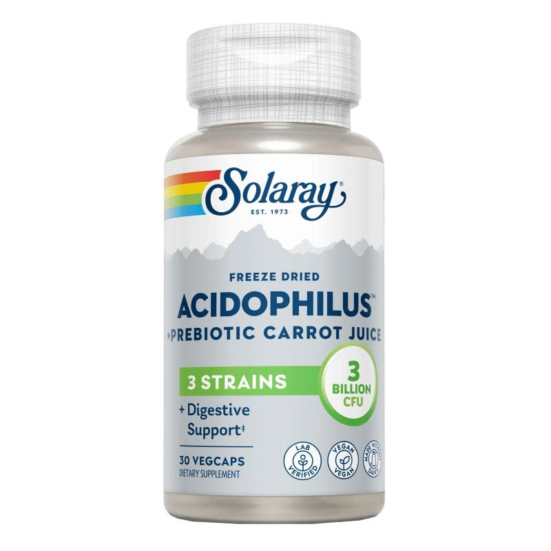 Acidophilus plus - 30 VegCaps. Sin leche. Apto para veganos