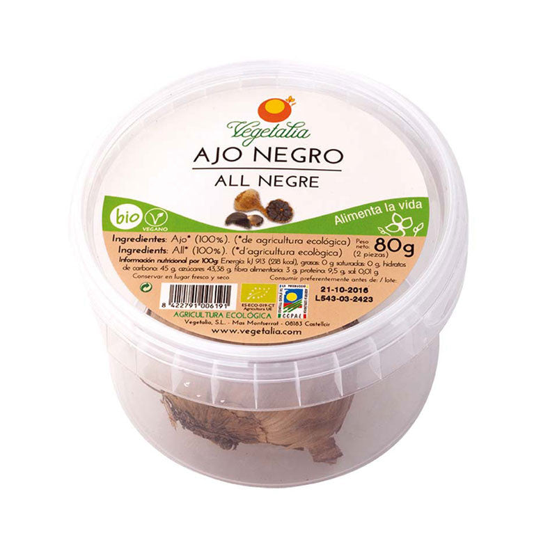 Ajo negro ecologico 2 unidades 80 g Vegetalia