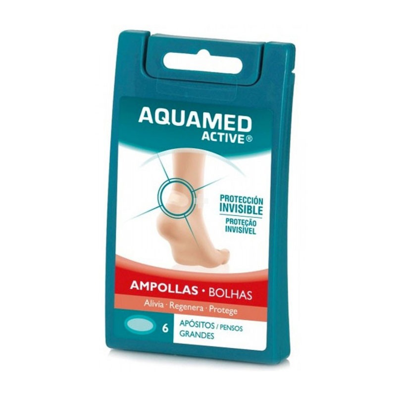 Apósitos ampollas grandes 6ud Aquamed Active