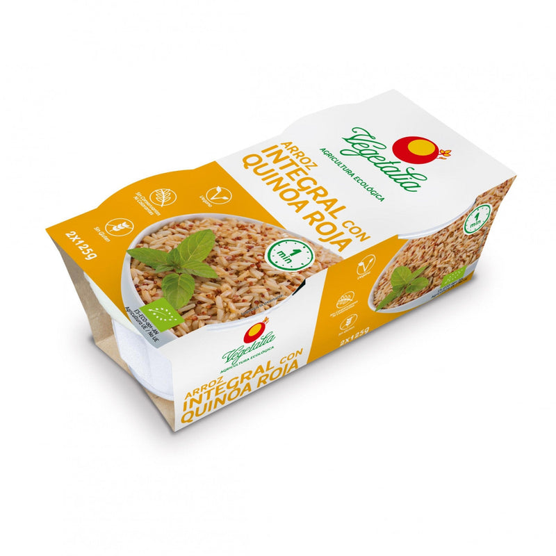 Arroz integral y quinoa roja bio 2x125 g Vegetalia