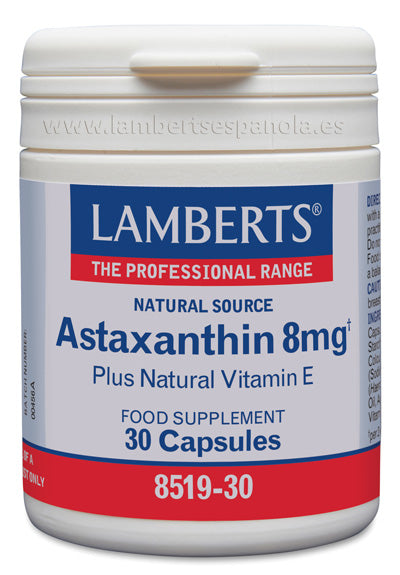 Astaxantina 8 mg con Vitamina E natural