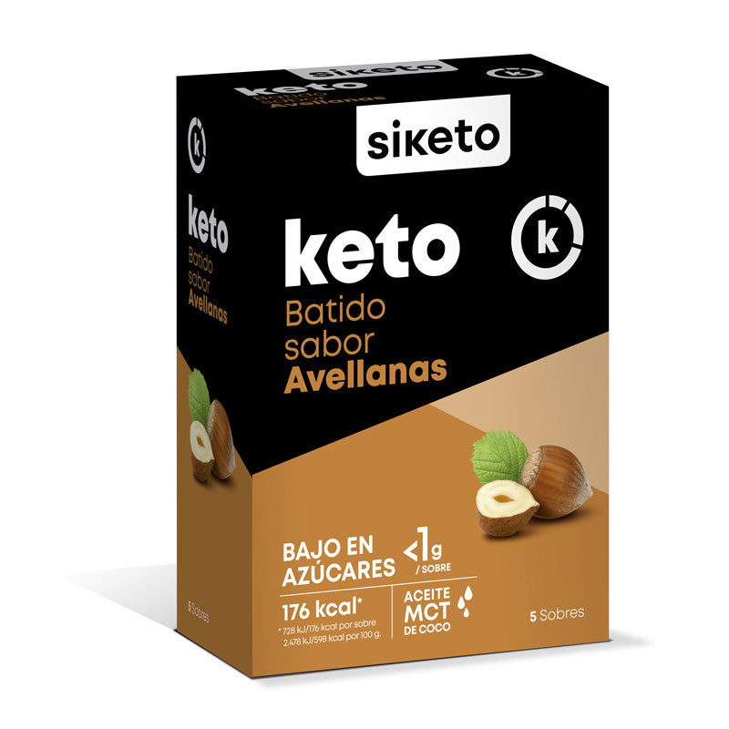 Batido sabor Avellanas 5 sobres Siketo