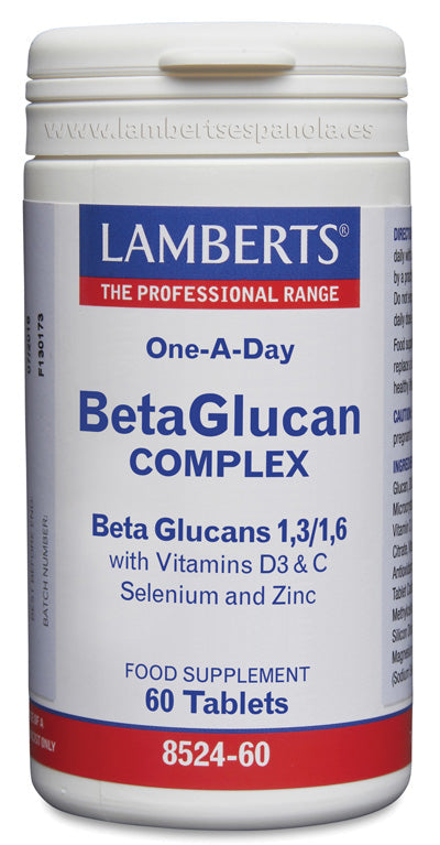 Complejo de Beta Glucanos más Vitaminas D3, C, Selenio y Zinc