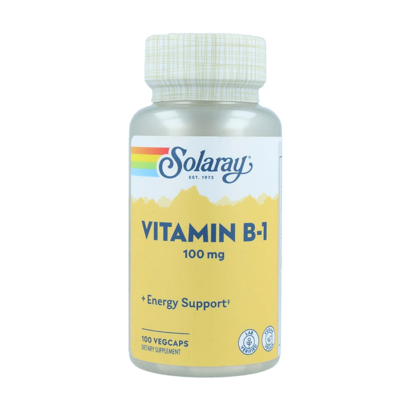 Vitamin B1 100 mg - 100 VegCaps. Apto para veganos