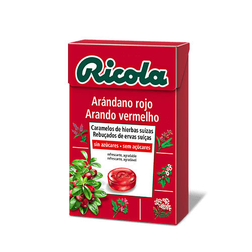 Caramelos de arandanos sin azucar 50 g Ricola