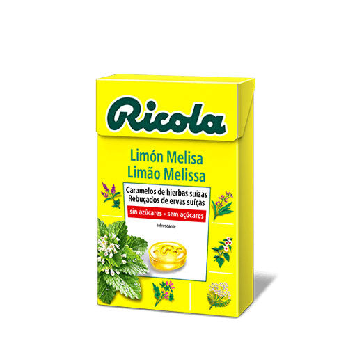 Caramelos de limon melisa sin azucar 50 g Ricola