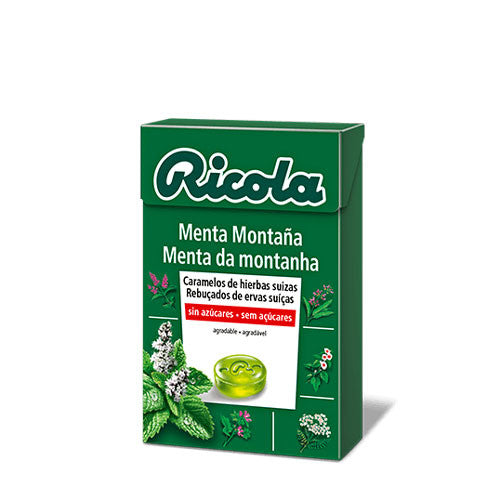 Caramelos de menta montaña sin azucar 50 g Ricola