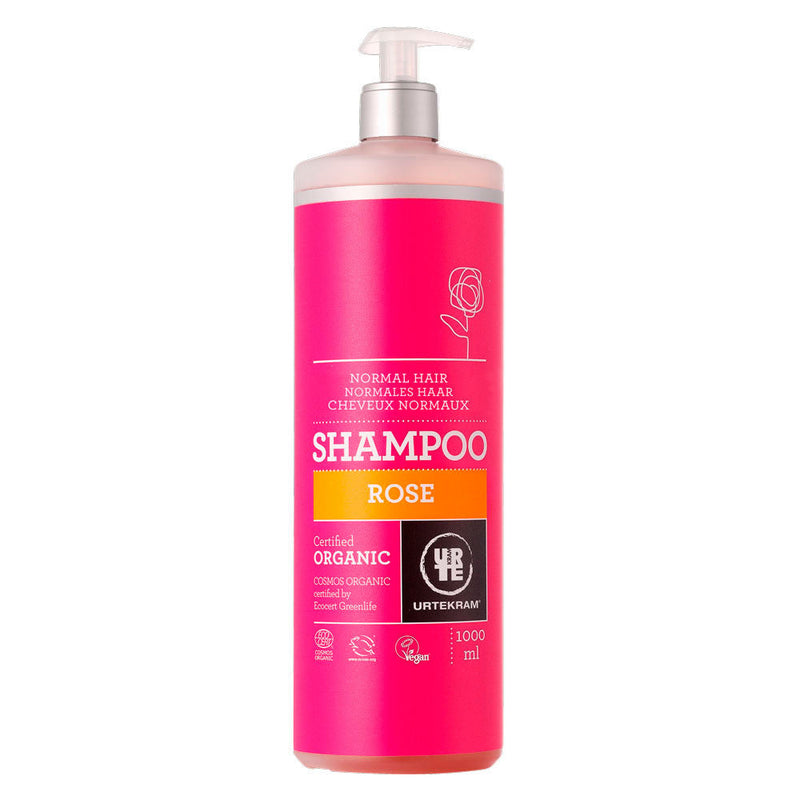 Champú de rosas para cabello normal Bio 1L Urtekram