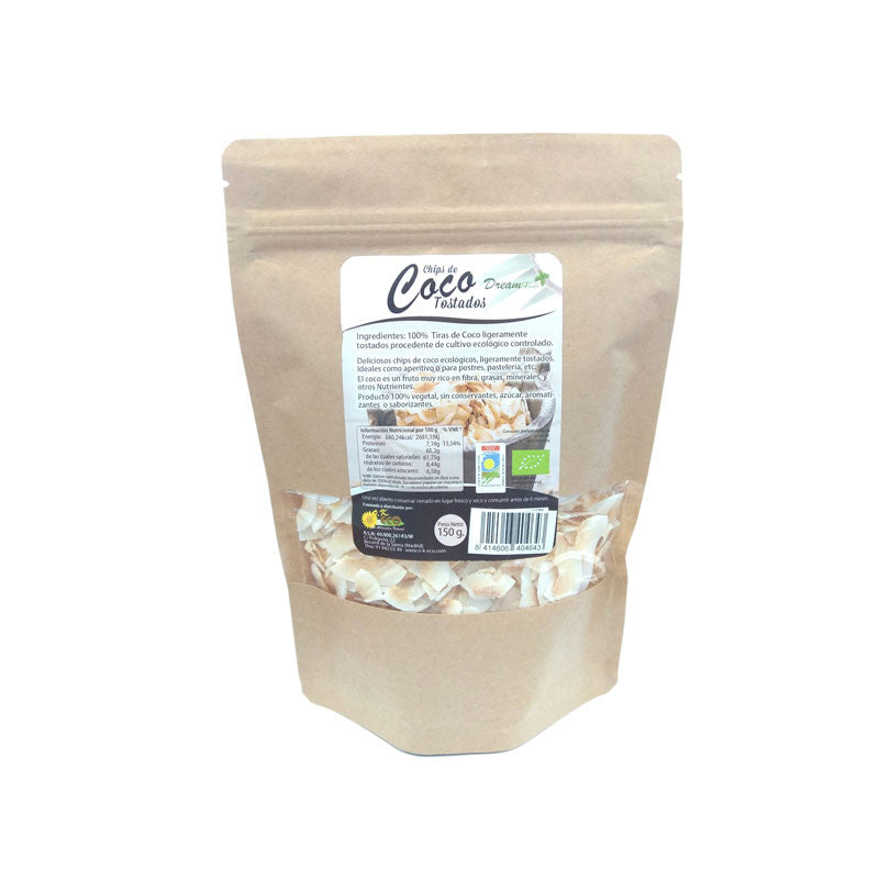 Chips de coco tostados bio 150 g Dream Foods