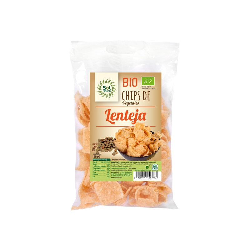 Chips de lenteja bio 65g Sol Natural