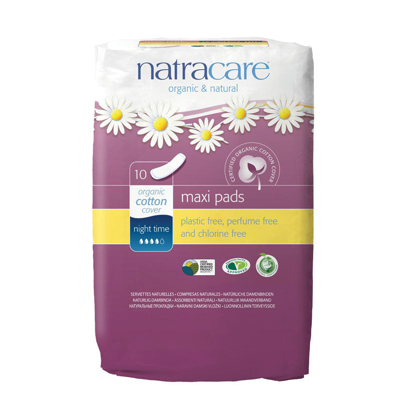 Compresa noche (maxi pad) 10 unds.Natracare