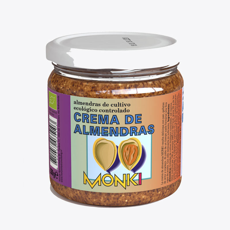 Crema almendras bio 330g Monki