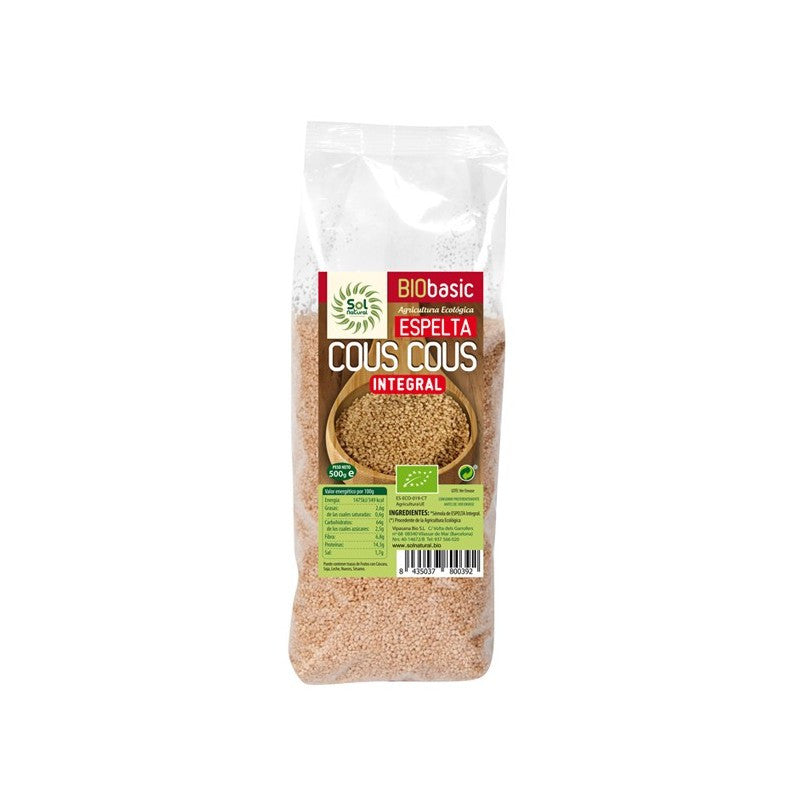 Cuscus de espelta integral bio 500 g Sol Natural