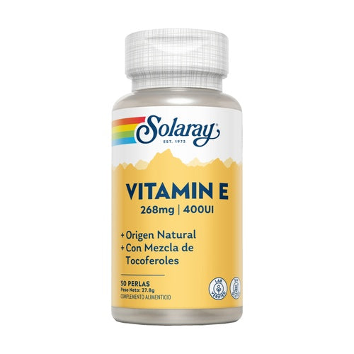 Vitamina E 400 UI / 50 perlas - SOLARAY