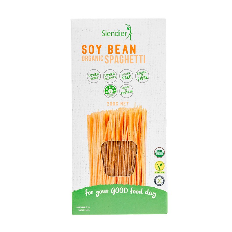 Espaguetis de Soja sin gluten Bio 200g Slendier