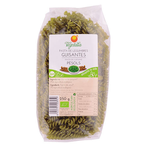 Espirales de guisantes sin gluten bio 250 g Vegetalia