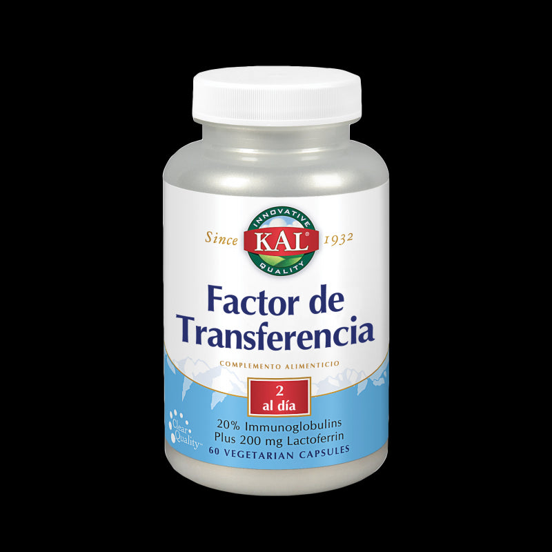 Factor de Transferencia-60 cápsulas. Apto para vegetarianos.