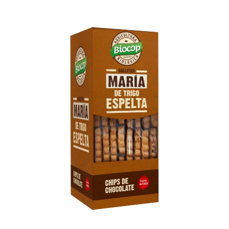 Galletas maria de espelta y chips chocolate Bio 177g Biocop