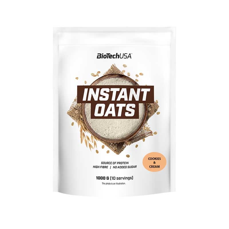 Harina de avena Instant Oats Galleta 1kg BioTechUSA