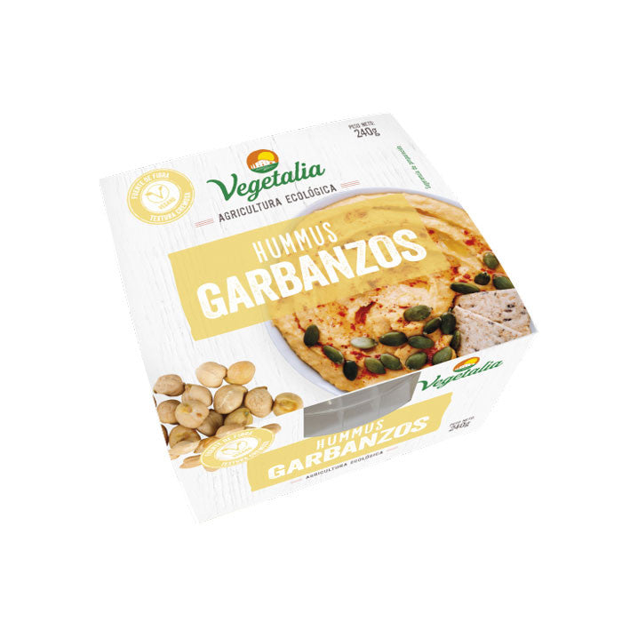 Hummus de garbanzo fresco Bio 240g Vegetalia