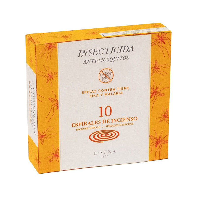 Incienso espiral insecticida Antimosquitos 10 uds Roura