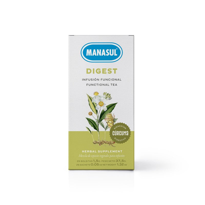 Infusion Digest Curcuma 25 filtros Manasul