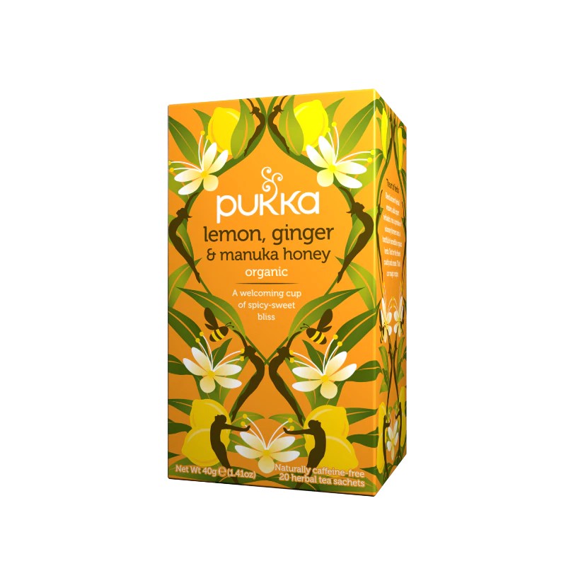 Pukka Jengibre Limon y Miel de Manuka infusion Bio 20 filtros