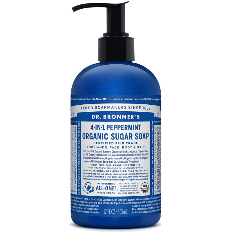 Jabon de Azucar Menta 355ml Dr. Bronner&