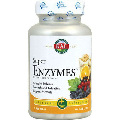 KAL SUPER ENZYMAS, 60 COMPRIMIDOS - KAL - masquedietasonline.com 