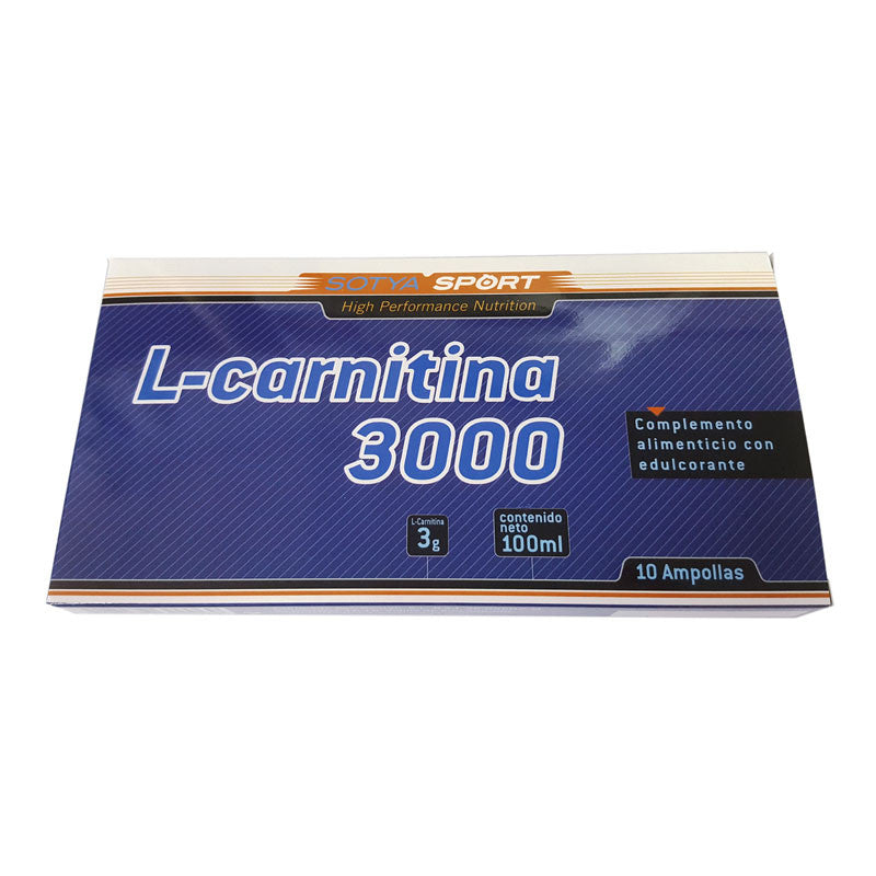 L carnitina 3000 mg 10 ampollas Sotya