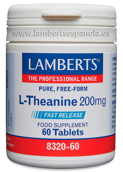 L-Teanina 200 mg en forma Libre. Aminoácido no esencial