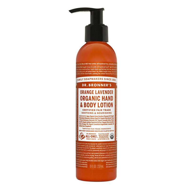 Locion de naranja y lavanda bio 240ml Dr.Bronner&