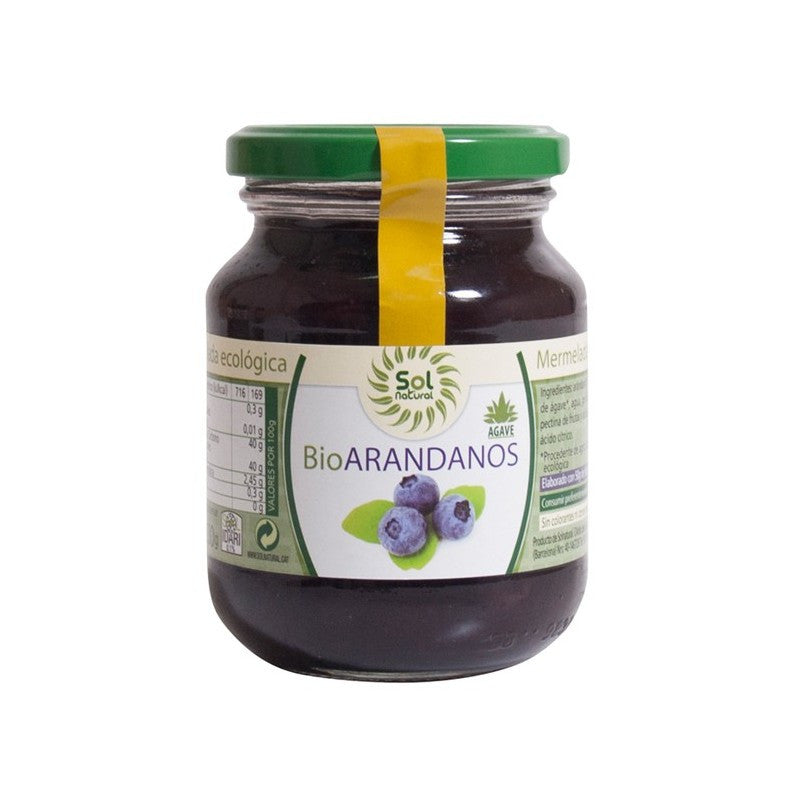 Mermelada de arandano con agave bio 330 g Sol Natural