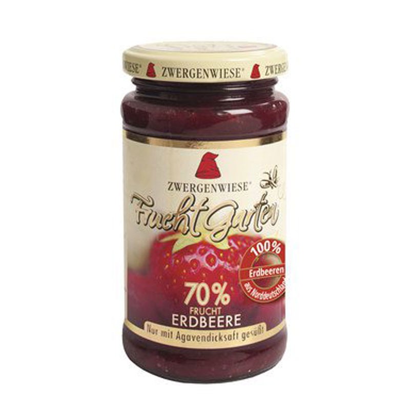 Mermelada de fresa con sirope agave Bio 225g Zwergenwiese