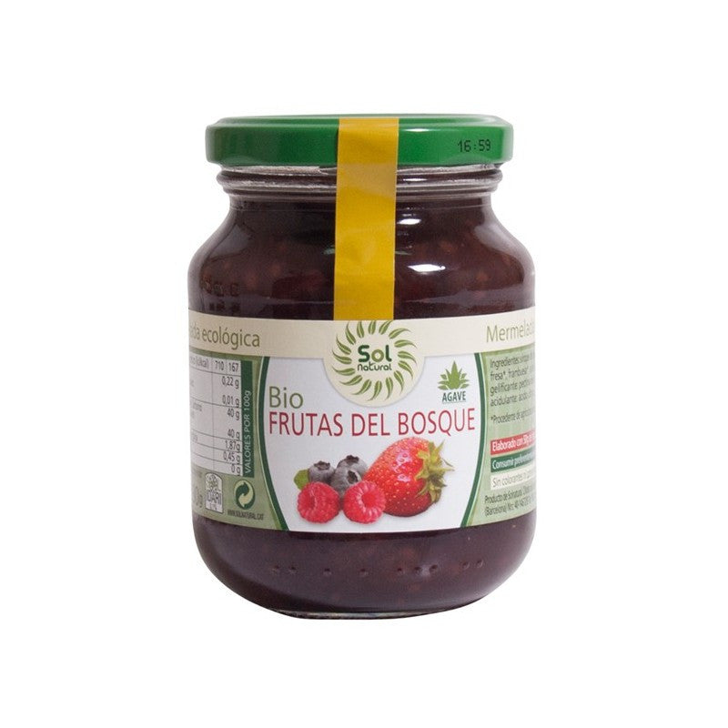 Mermelada de frutas bosque con agave bio 330 g Sol Natural