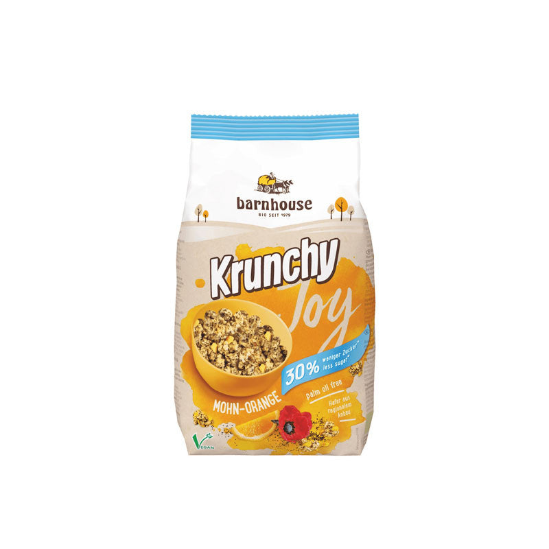 Muesli Krunchy Joy amapola-naranja 375g Barnhouse