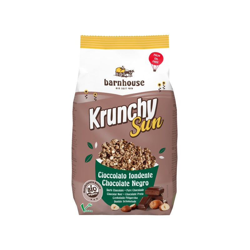 Muesli Krunchy Sun Chocolate Negro-Avellanas Bio 375g Barnhouse