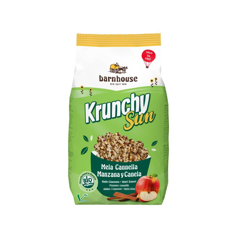 Muesli krunchy sun manzana-canela 375 g Barnhouse