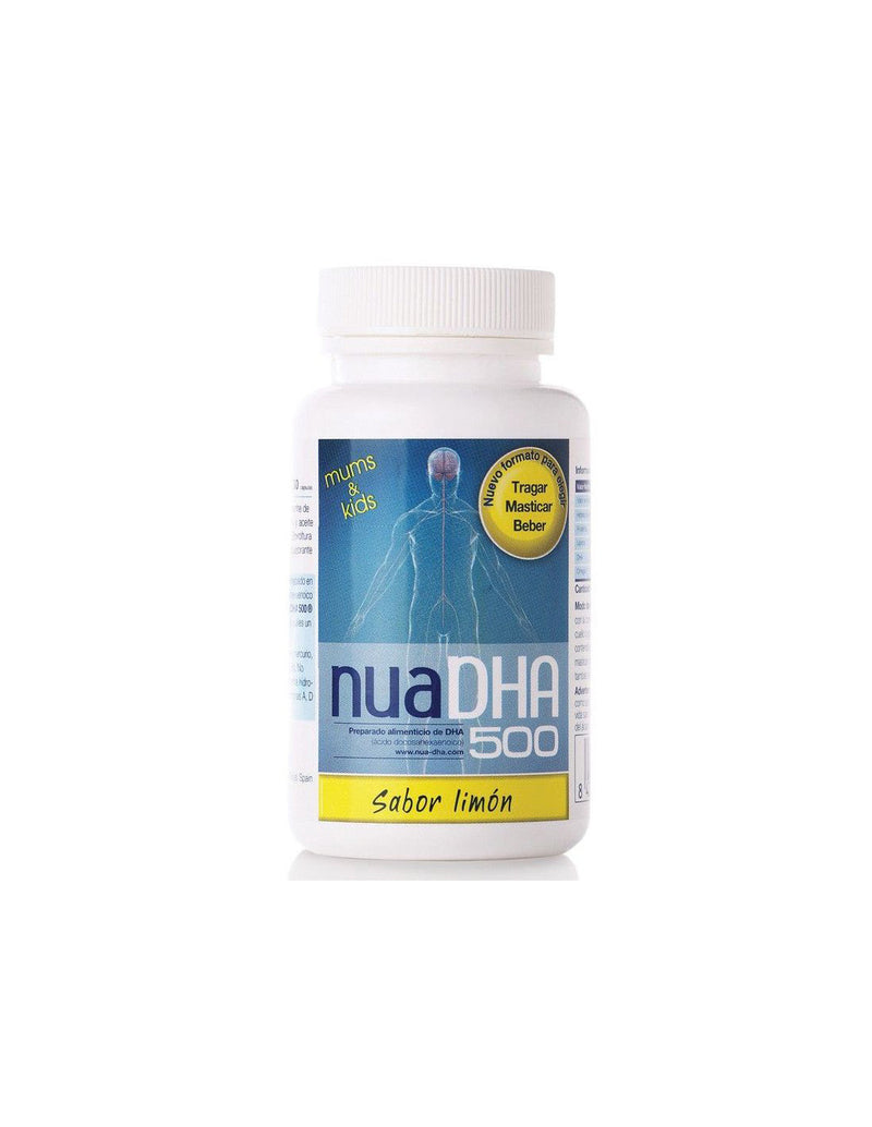 DHA 500 mg sabor limón. Marca NUA - Omega 3