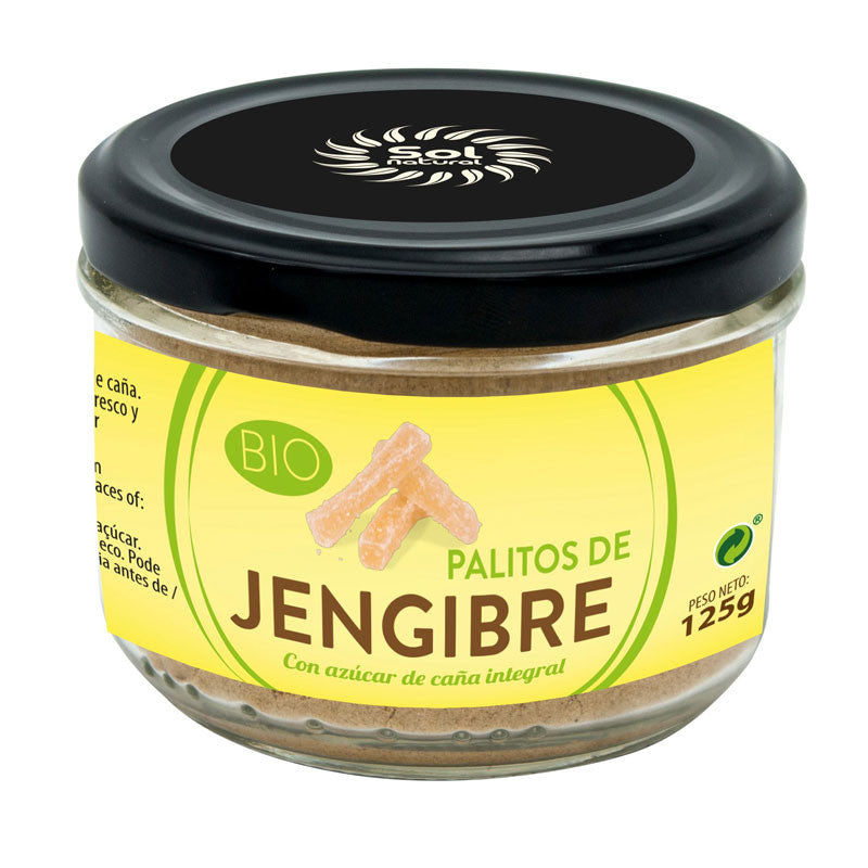 Palitos de jengibre bio 125g Sol Natural