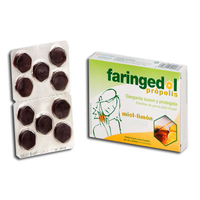 Pastillas de miel y limon 10 unidades Faringedol