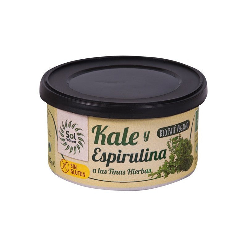 Pate vegano kale espirulina a las finas hierbas bio 125 g Sol Natural