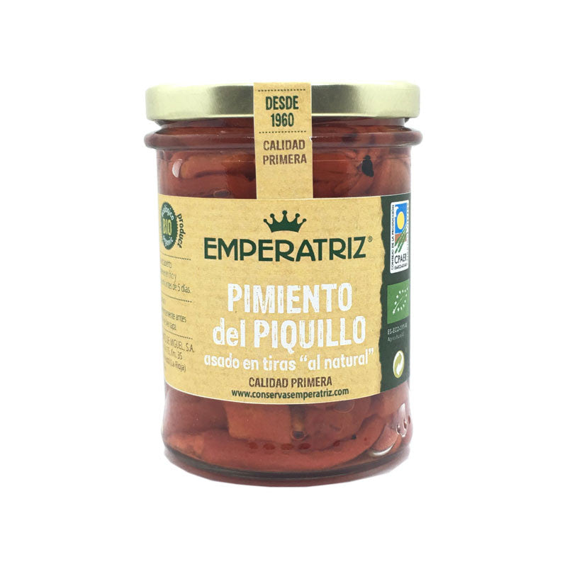 Pimiento del Piquillo en tiras asado al Natural Bio 212 ml Emperatriz