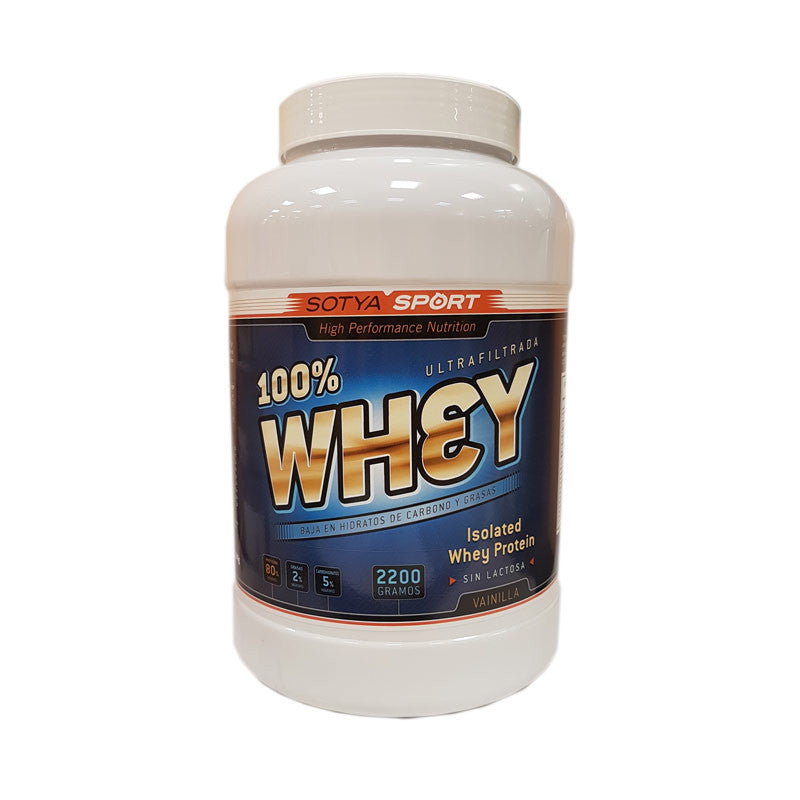 Proteína de suero de leche 100% whey sabor vainilla 2200g Sotya