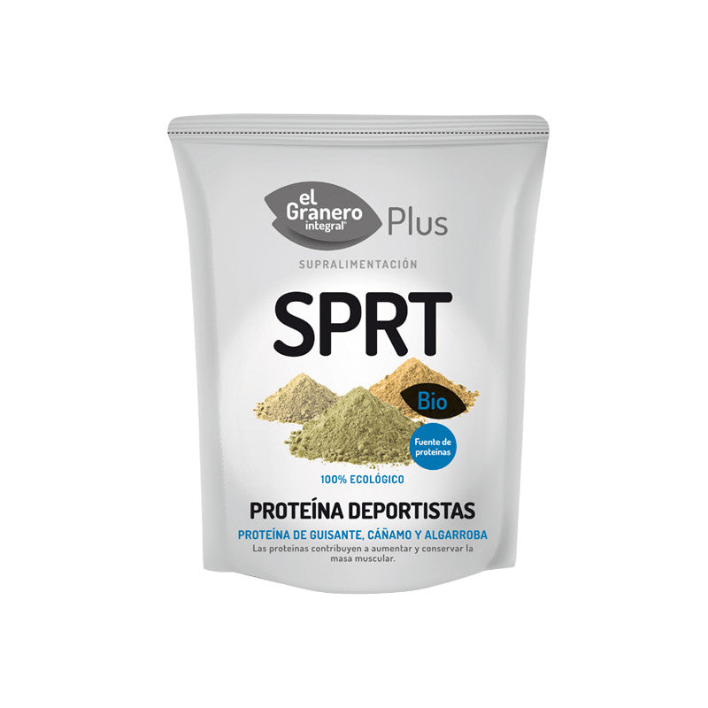 PROTEÍNA PARA DEPORTISTAS (Proteína de Guisante, Algarroba y Cáñamo) Bio, 200 g - masquedietasonline.com 